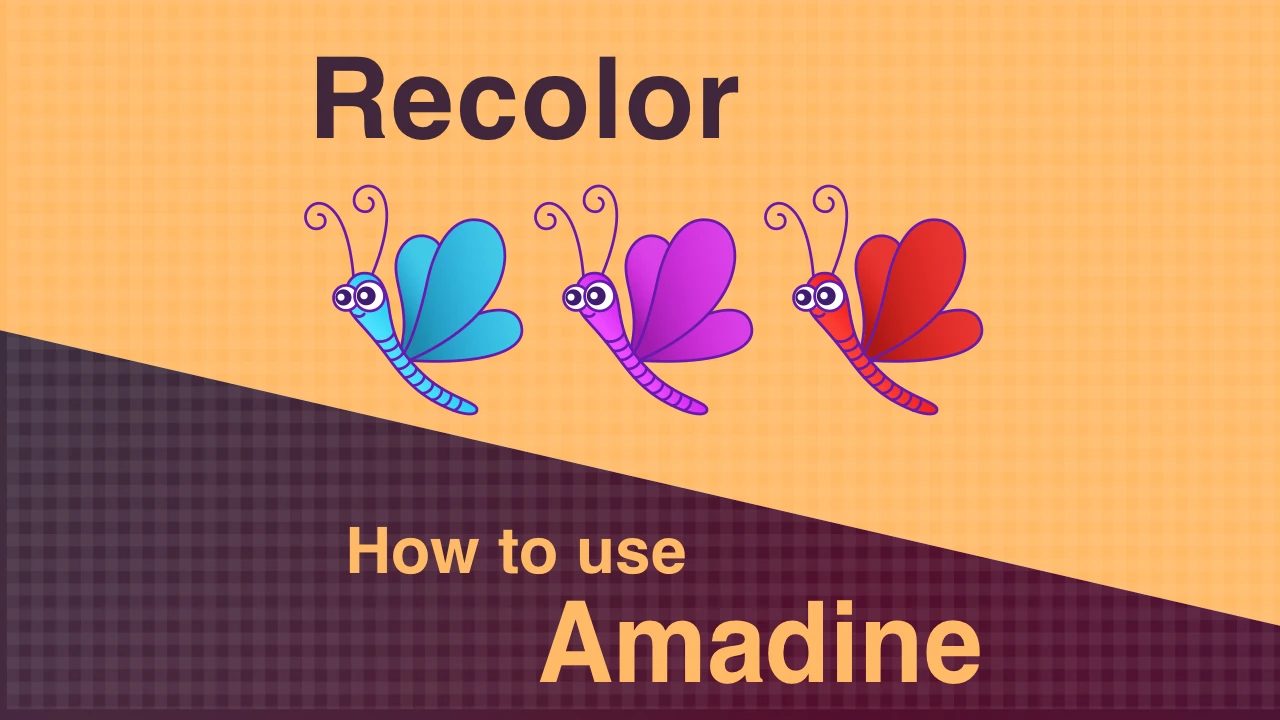 How to use the Recolor in Amadine for iOS