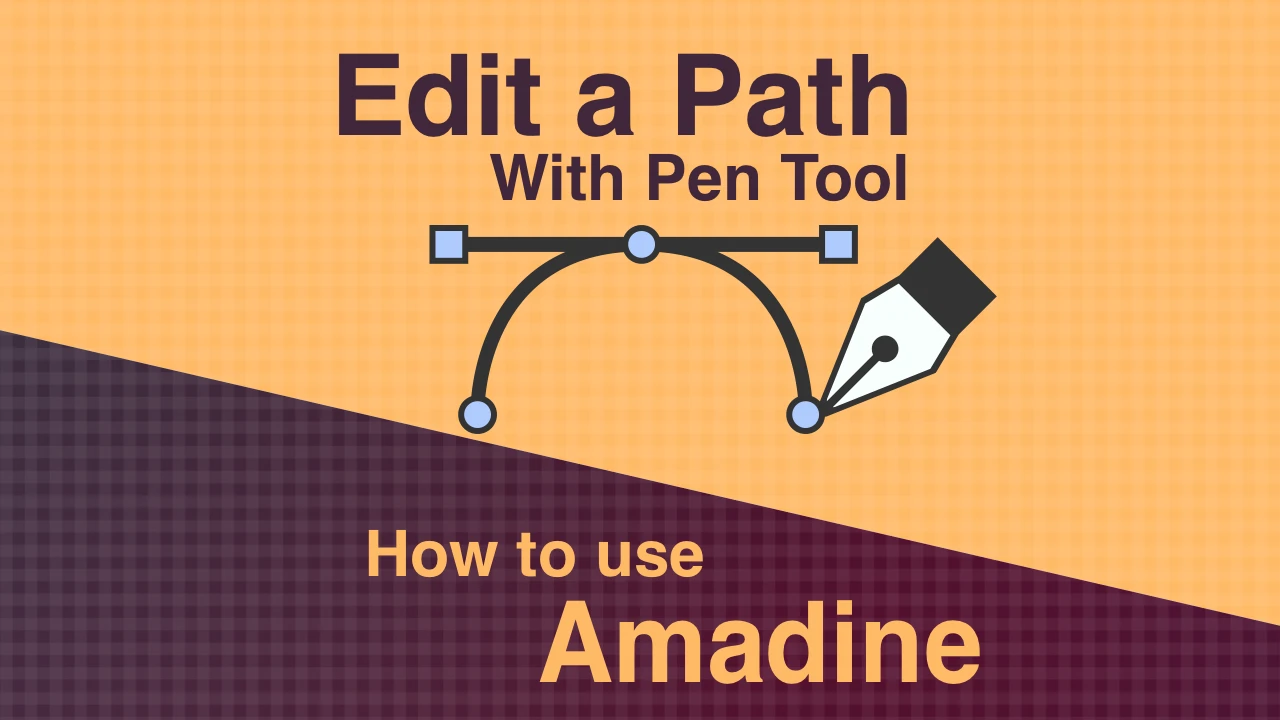 How to Edit a Path with Pen Tool in Amadine for iOS