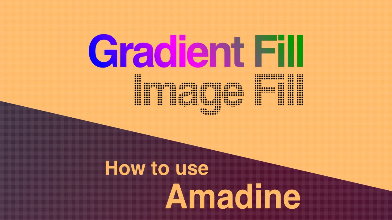 Gradient fill and Image fill in Amadine for iOS