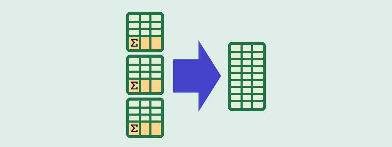 How to hide the summary rows when combining Excel books with Power Query